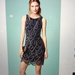 Gatsby inspired Pizarro Nights Beaded evening gown